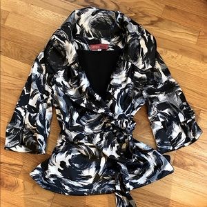 Donna Rico Collections Wrap Around Top/Jacket